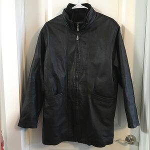 VTG Comint 100% Genuine Leather Woman’s Black Jacket/Coat Sz. M